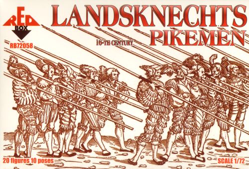 Red Box RB 72058 1:72 Landsknechts Pikemen 16th century