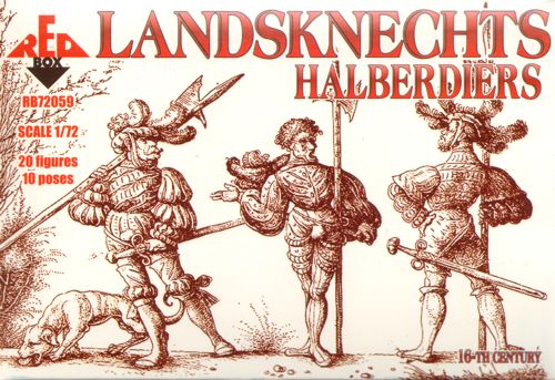 Red Box RB 72059 1:72 Landsknechts Halberdiers 16th century