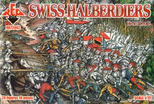 Red Box RB 72062 1:72 Swiss Halberdiers 16th century