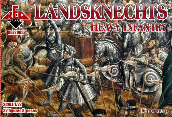 Red Box RB 72063 1:72 Landsknechts (Heavy Infantry) 16 c.