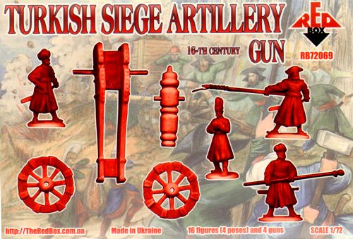 Red Box RB 72069 1:72 Turkish Siege Artillery. Gun, 16th century