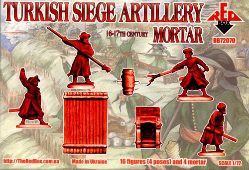 Red Box RB 72070 1:72 Turkish Siege Artillery. Mortar, 16th century