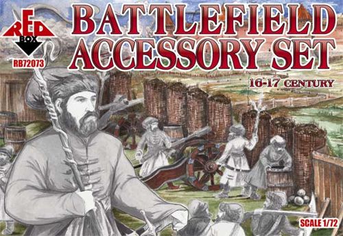 Red Box RB 72073 1:72 Battlefield Accessory Set 16-17 century