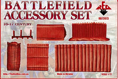 Red Box RB 72073 1:72 Battlefield Accessory Set 16-17 century