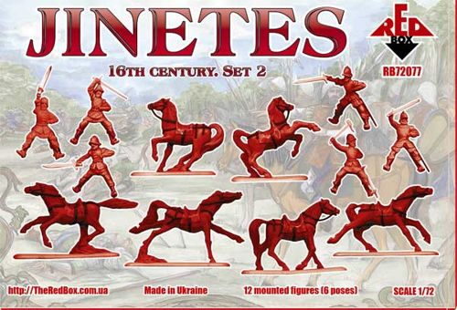 Red Box RB 72077 1:72 Jinetes. 16th century. Set 2