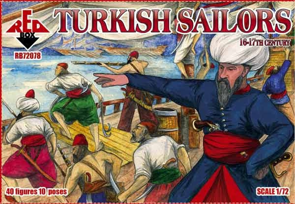 Red Box RB 72078 1:72 Turkish sailors, 16-17th century