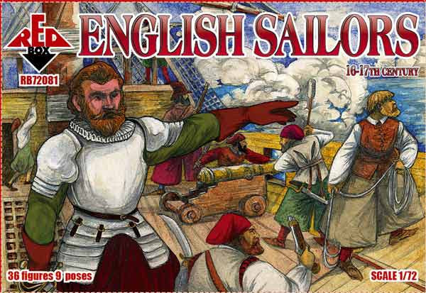 Red Box RB72081 1:72 English Sailors 16-17th Century