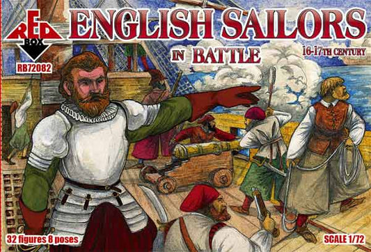 Red Box RB 72082 1:72 English sailors in battle, 16-17th century