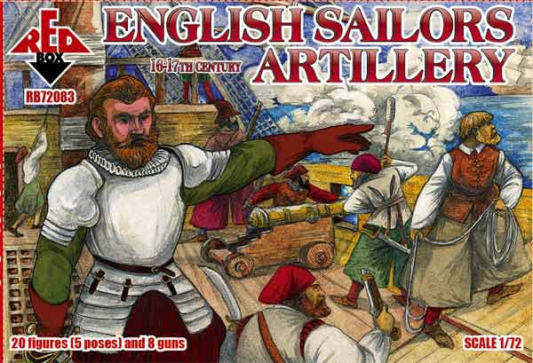 Red Box RB72083 1:72 English Sailors Artillery 16-17th Century