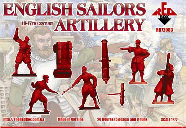 Red Box RB72083 1:72 English Sailors Artillery 16-17th Century