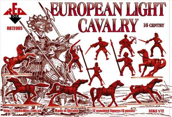 Red Box RB 72085 1:72 European light cavalry, 16th century, set 2