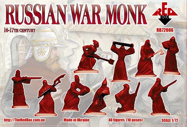 Red Box RB 72086 1:72 Russian war monk, 16-17th century