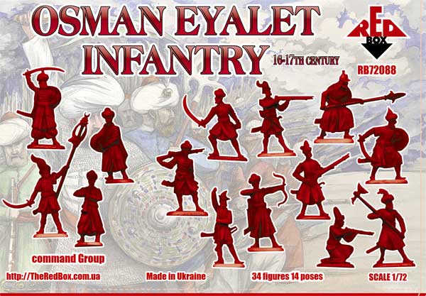 Red Box RB 72088 1:72 Osman Eyalet infantry, 16-17th century