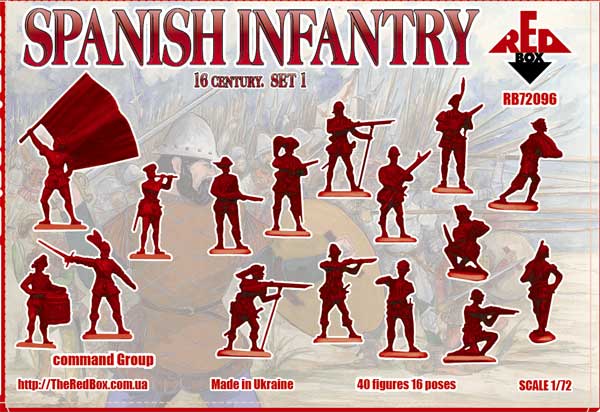 Red Box RB 72096 1:72 Spanish Infantry 16th century set 1