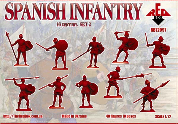 Red Box RB 72097 1:72 Spanish Infantry Set 2 16 c.