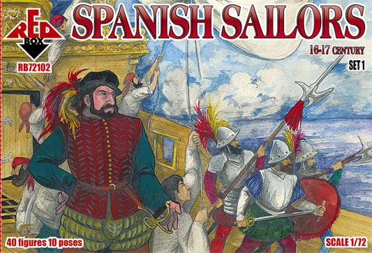 Red Box RB72102 1:72 Spanish Sailors 16-17th Century