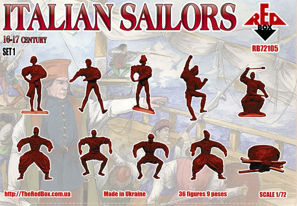 Red Box RB 72105 1:72 Italian Sailors, 16-17 century, set 1