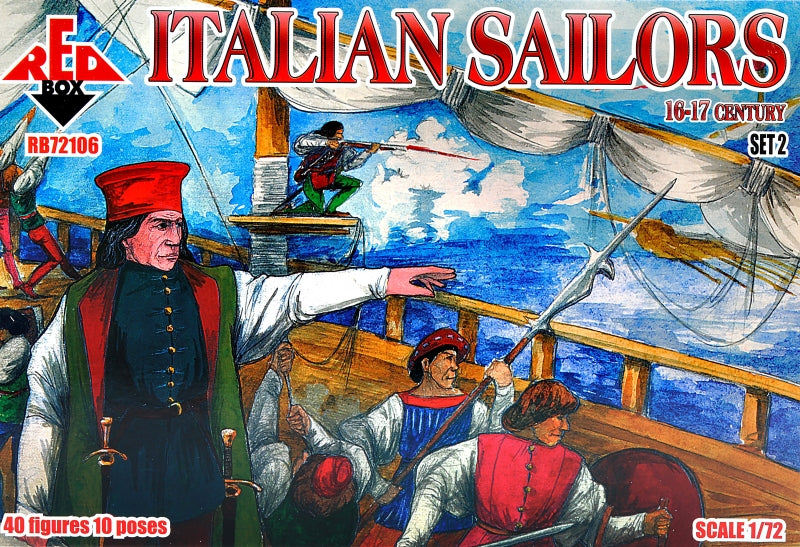 Red Box RB 72106 1:72 Italian Sailors 16-17 century. Set 2