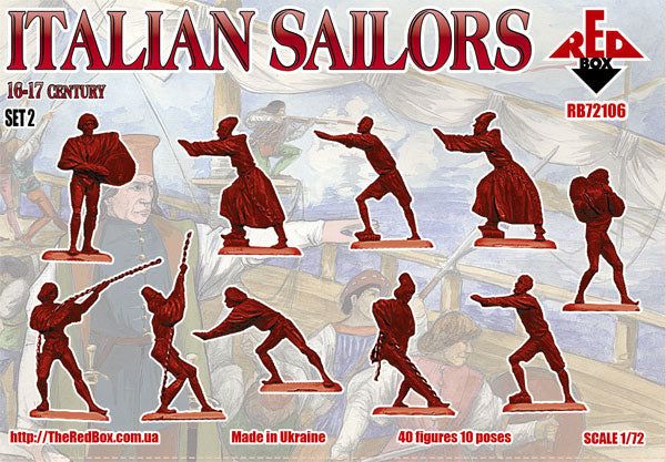 Red Box RB 72106 1:72 Italian Sailors 16-17 century. Set 2