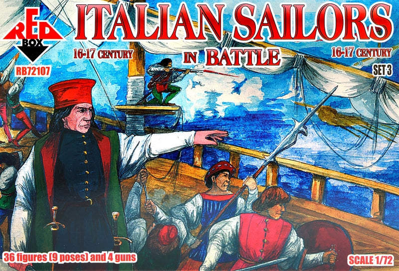 Red Box RB 72107 1:72 Italian Sailors in Battle 16-17 century