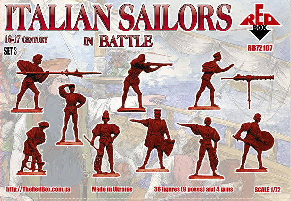 Red Box RB 72107 1:72 Italian Sailors in Battle 16-17 century