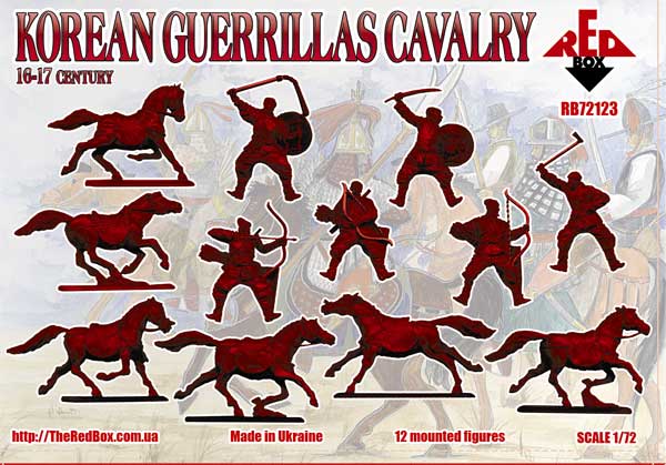 Red Box RB 72123 1:72 Korean Guerrillas Cavalry 16-17 century