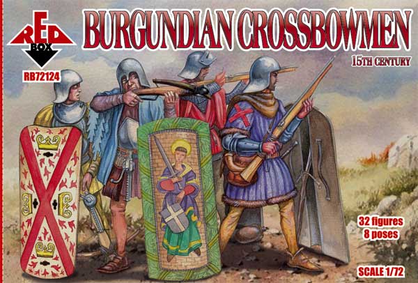 Red Box RB 72124 1:72 Burgundian crossbowmen. 15 century