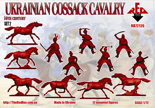 Red Box RB 72126 1:72 Ukrainian Cossack Cavalry 16c set 2