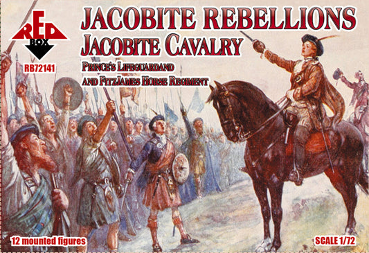 Red Box RB 72141 1:72 Jacobite Rebellion. Jacobite Cavalry. Prince's Lifeguard and FitzJames Horse Regiment