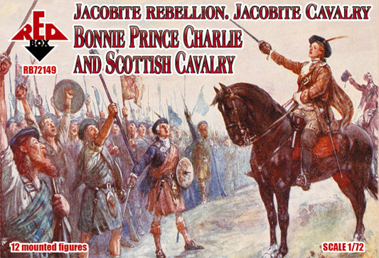 Red Box RB 72149 1:72 Jacobite Rebellion. Jacobite Cavalry. Bonnie Prince Charlie and Scottish Cavalry