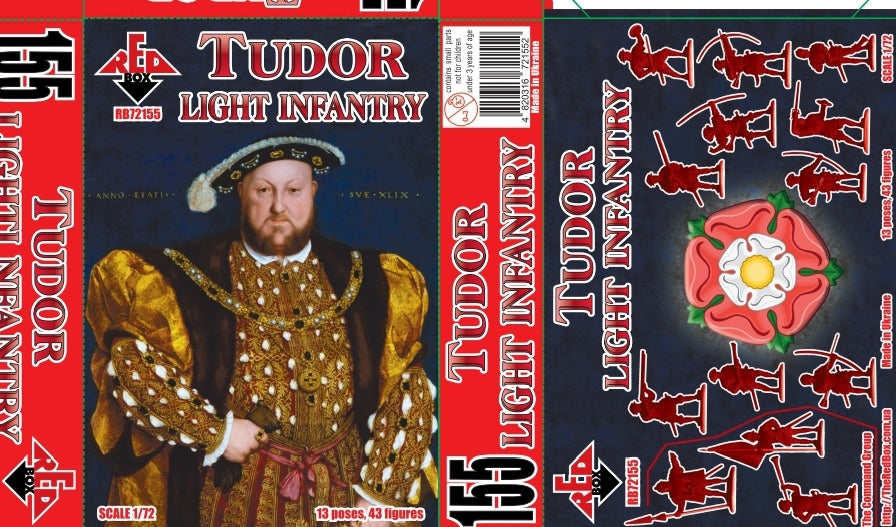Red Box RB72155 1:72 Tudor Light Infantry XVI c.