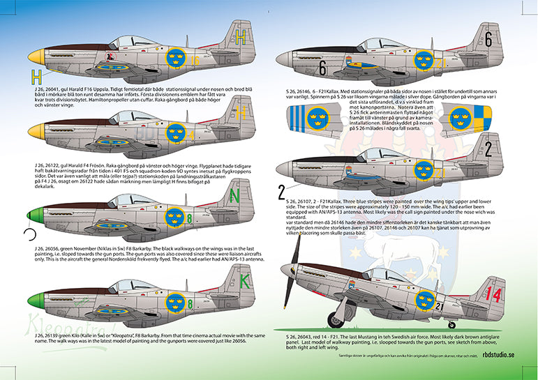 Moose Republic Decals 48002 1:48 J 26/S 26 North-American P-51D Mustang Part 1