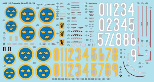 Moose Republic Decals 48006 1:48 S 31 Supermarine Spitfire Pr Mk.XIX