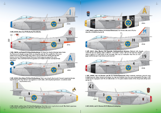Moose Republic Decals 48020 1:48 Saab J-29E/F Tunnan Part 2