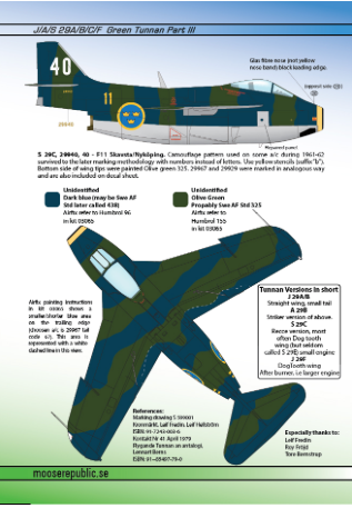 Moose Republic Decals 48021 1:48 Saab Tunnan Part 3.