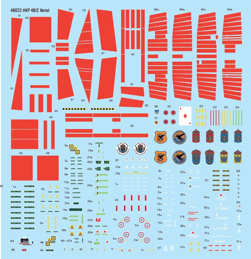 Moose Republic Decals 48022 1:48 HKP 4A/B/C/D Vertol