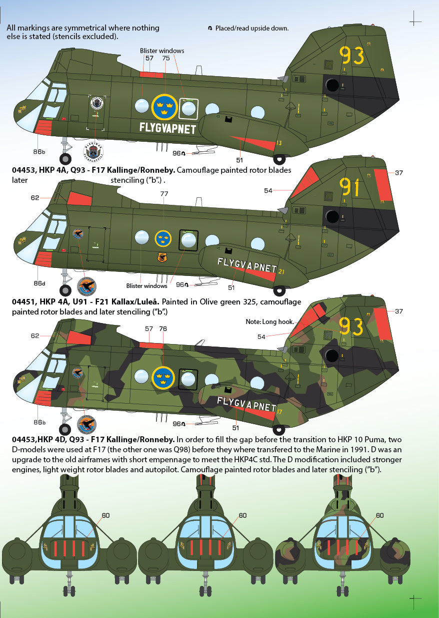 Moose Republic Decals 48022 1:48 HKP 4A/B/C/D Vertol