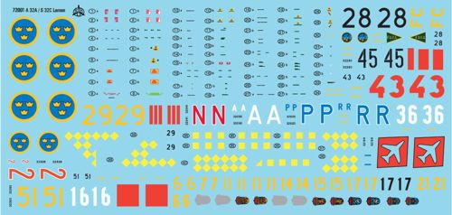 Moose Republic Decals 72001 1:72 A 32A S 32C Saab 'Lansen'