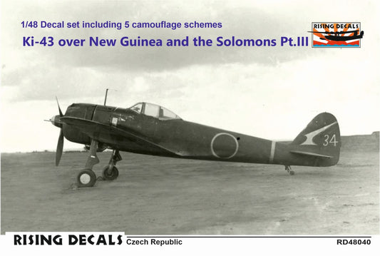 Rising Decals RD48040 1:48 Ki-43 over New Guinea and the Solomons