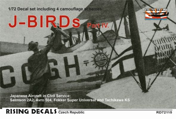 Rising Decals RD72115 1:72 J-BIRDs (4x camo) Part IV