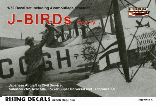 Rising Decals RD72115 1:72 J-BIRDs (4x camo) Part IV