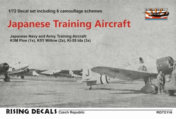 Rising Decals RD72116 1:72 Japanese Training Aircraft (6x camo
