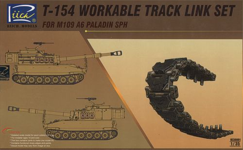 Riich Models RE30001 1:35 T154 Workable Track set for SPH M109A6 SPH