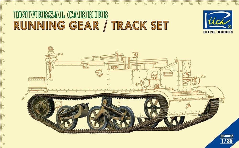 Riich Models RE30015 1:35 Running gear & Tracks set for Universal Carrier