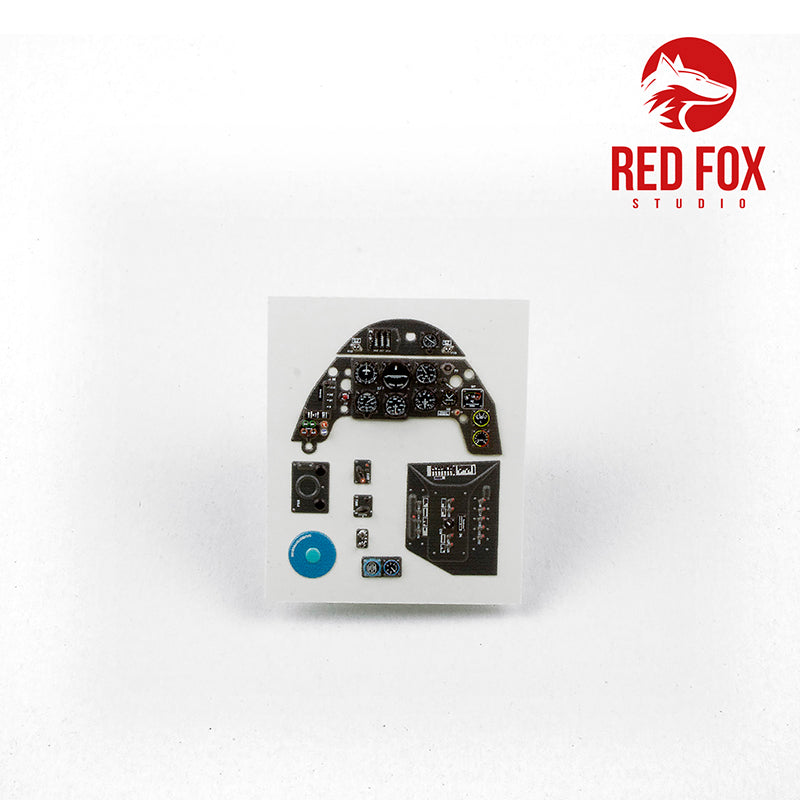 Red Fox Studio 24007 1:24 Messerschmitt Bf-109G-2 Quick Set 3D Acrylic Instrument Panel