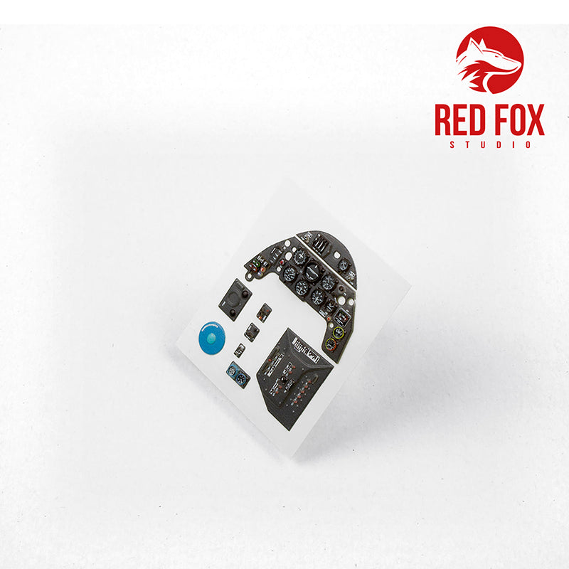 Red Fox Studio 24007 1:24 Messerschmitt Bf-109G-2 Quick Set 3D Acrylic Instrument Panel