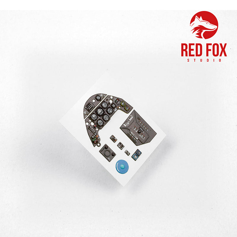 Red Fox Studio 24007 1:24 Messerschmitt Bf-109G-2 Quick Set 3D Acrylic Instrument Panel