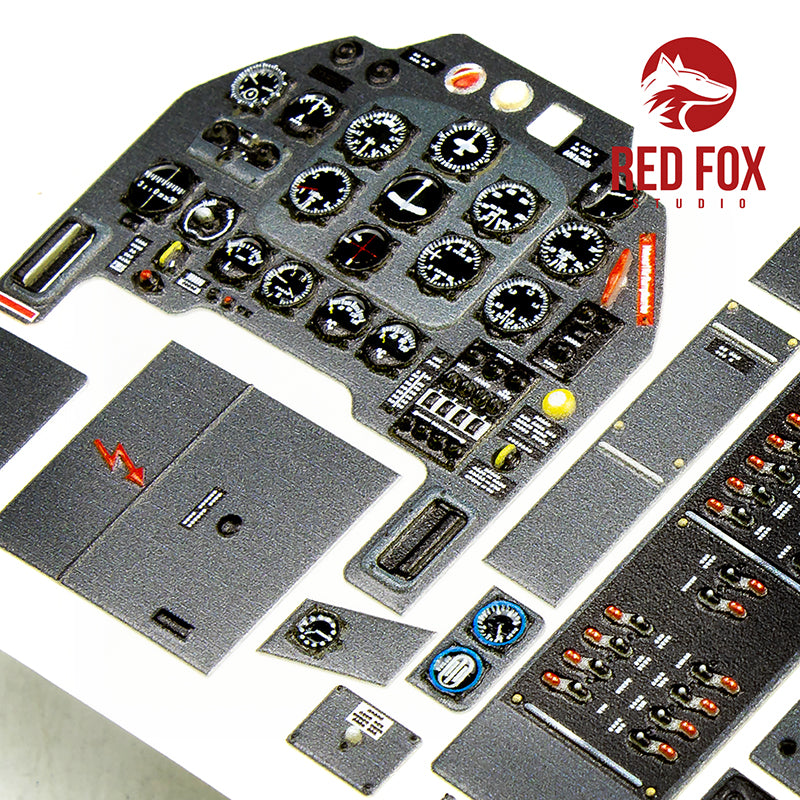 Red Fox Studio 24008 1:24 Junkers Ju-87B-2 'Stuka' Quick Set 3D Acrylic Instrument Panel