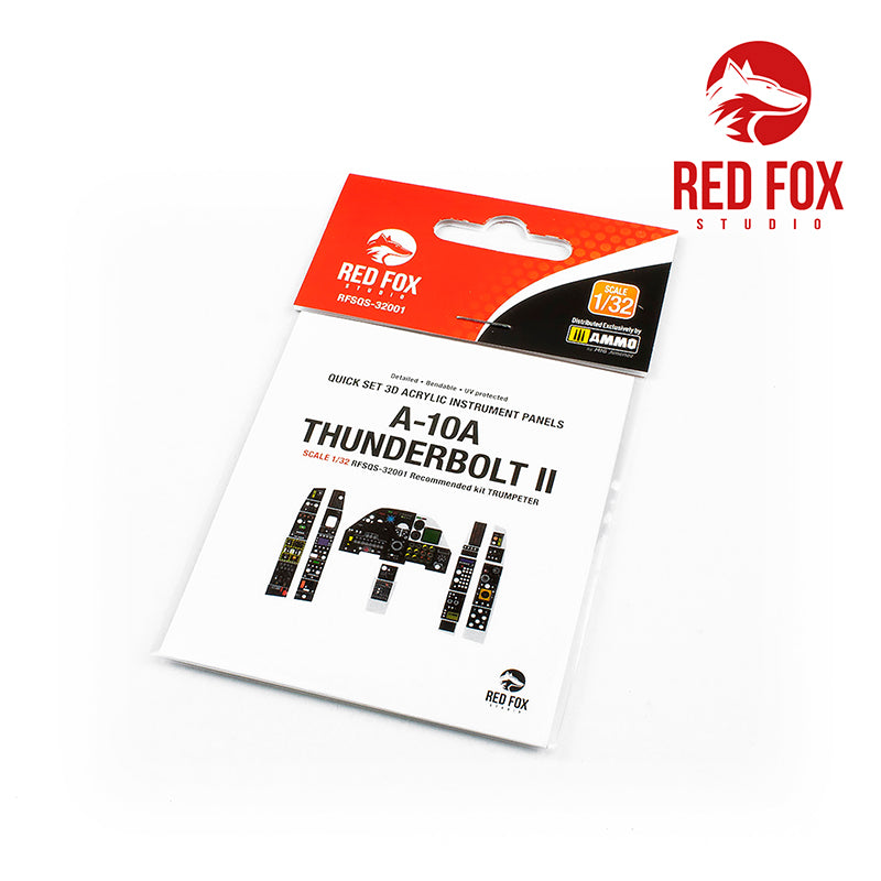 Red Fox Studio 32001 1:32 Fairchild A-10A Thunderbolt II Quick Set 3D Acrylic Instrument Panel