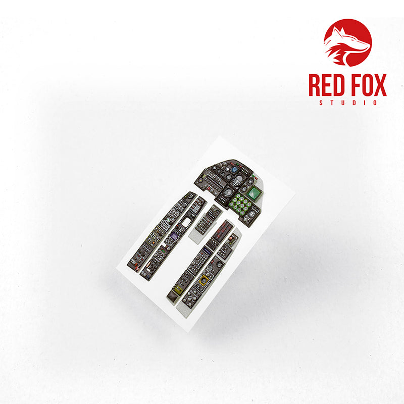 Red Fox Studio 32001 1:32 Fairchild A-10A Thunderbolt II Quick Set 3D Acrylic Instrument Panel